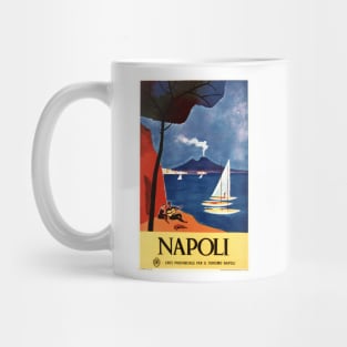 NAPOLI ITALY Naples Seaside Beach Tourism Advertisement Vintage Italian Mug